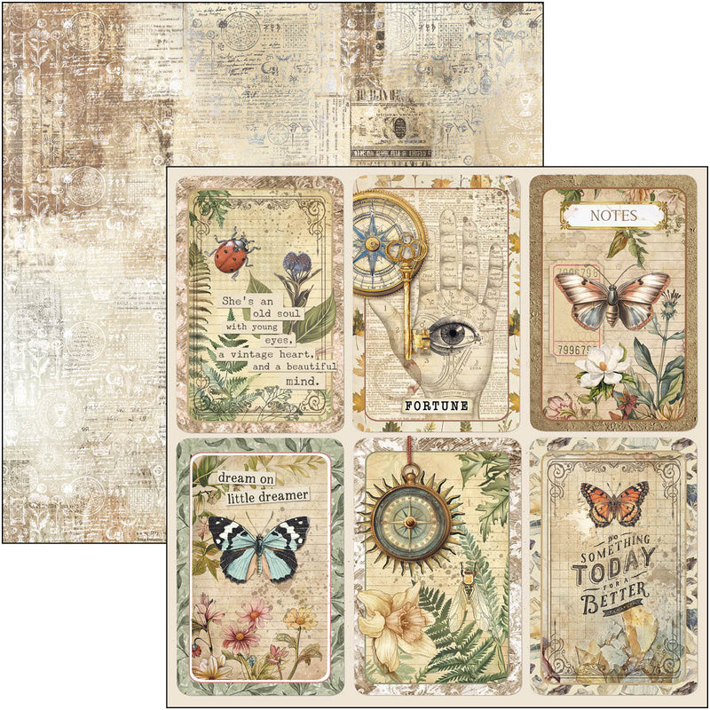 Coming Soon - Ciao Bella 12x12 Paper Pad 12Pc - Cabinet of Curiosities, CBPM085