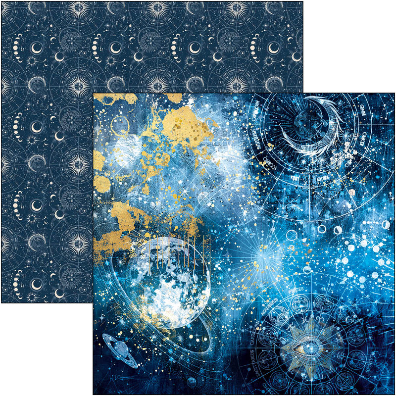 Ciao Bella 12x12 Paper Pad 12Pc - Celestial, CBPM087