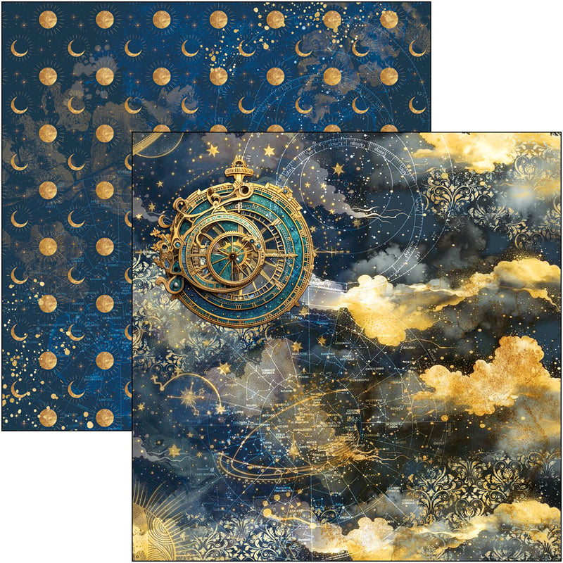 Ciao Bella 12x12 Paper Pad 12Pc - Celestial, CBPM087