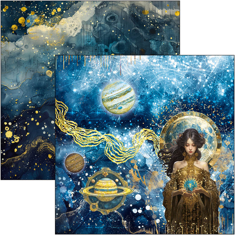 Ciao Bella 12x12 Paper Pad 12Pc - Celestial, CBPM087
