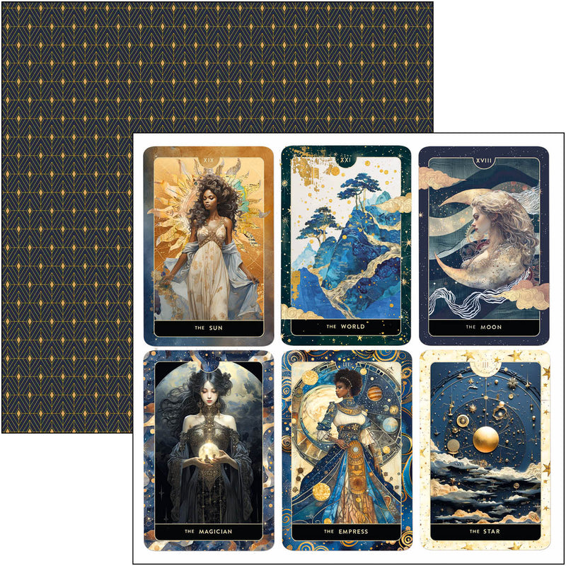 Ciao Bella 12x12 Paper Pad 12Pc - Celestial, CBPM087