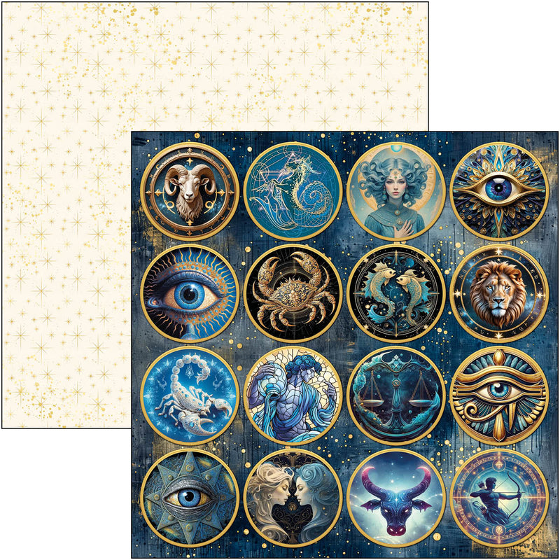 Ciao Bella 12x12 Paper Pad 12Pc - Celestial, CBPM087