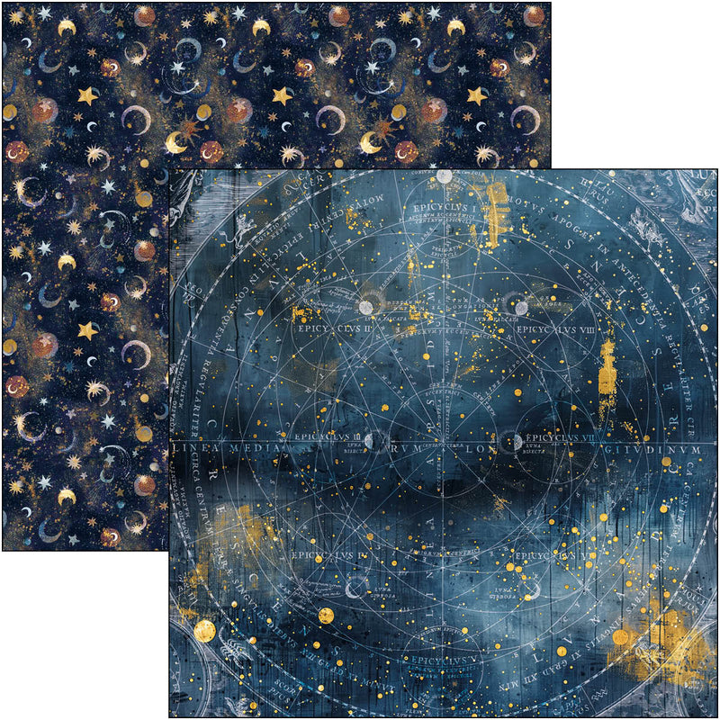 Ciao Bella 12x12 Paper Pad 12Pc - Celestial, CBPM087
