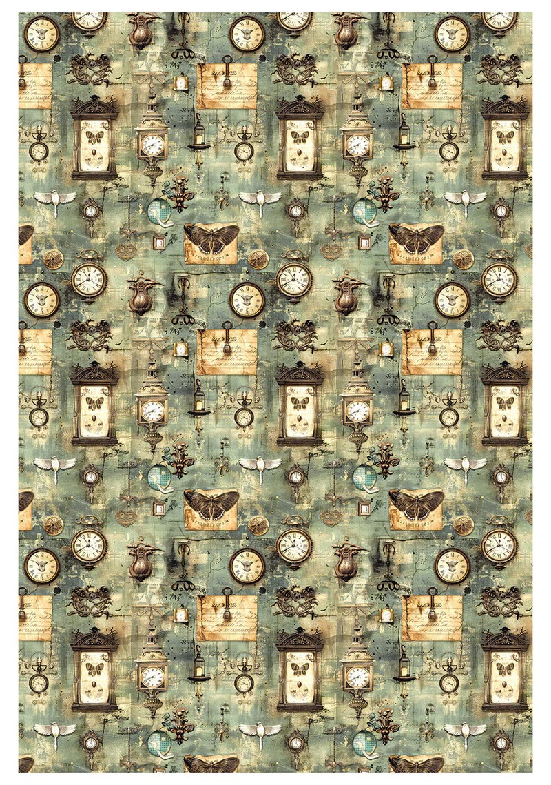 Ciao Bella A4 Rice Papers 4pc - Cabinet of Curiosities - Mixed, CBRA001