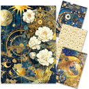 Ciao Bella A4 Rice Papers Mixed 4pc - Celestial, CBRA003