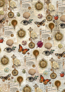 Ciao Bella A5 Rice Papers 8pc - Cabinet of Curiosities - Mixed, CBRS010