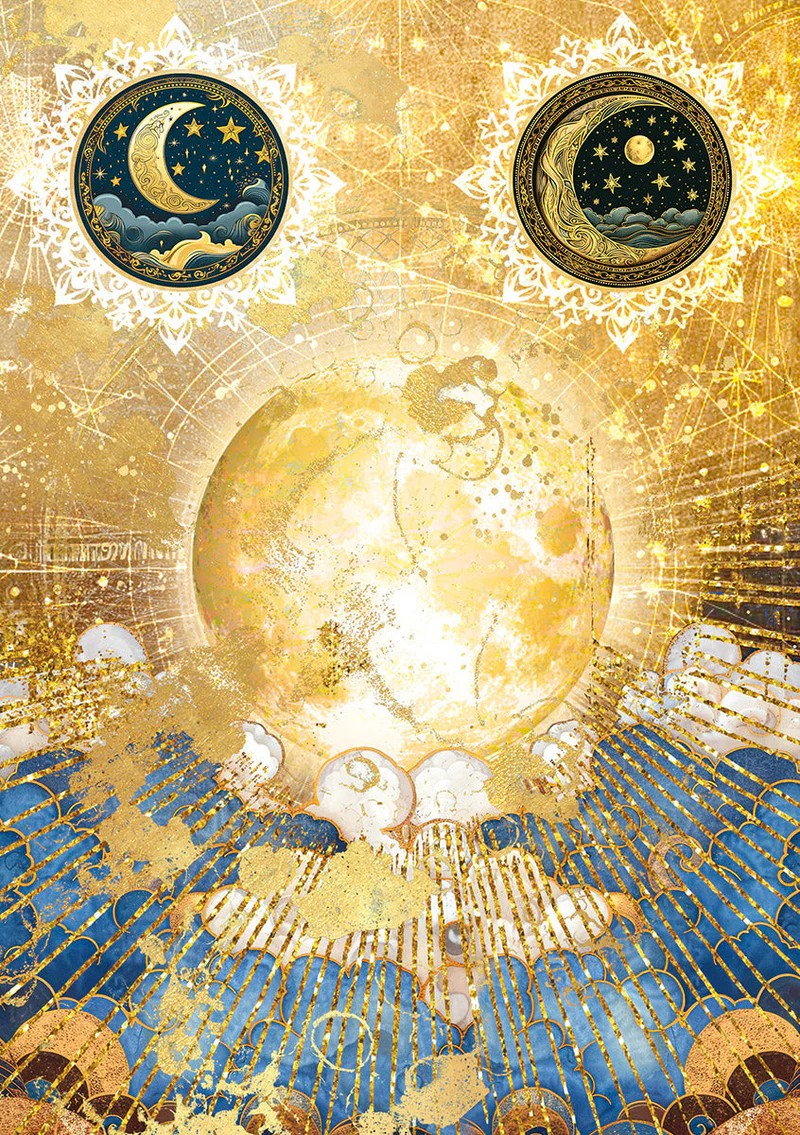 Ciao Bella A5 Rice Papers Mixed 8pc - Celestial, CBRS012