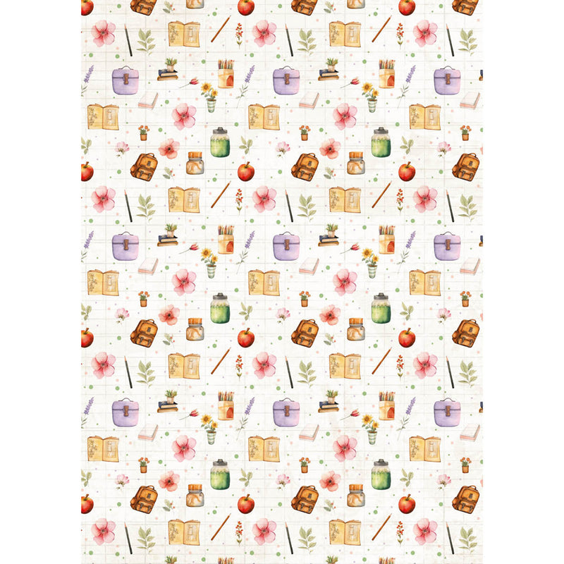 Ciao Bella A5 Rice Papers Mixed 8pc - Back to School, CBRS018