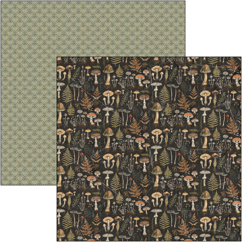 Ciao Bella 12x12 Paper Pad 8Pc - Cabinet of Curiosities - Patterns Pad, CBT085