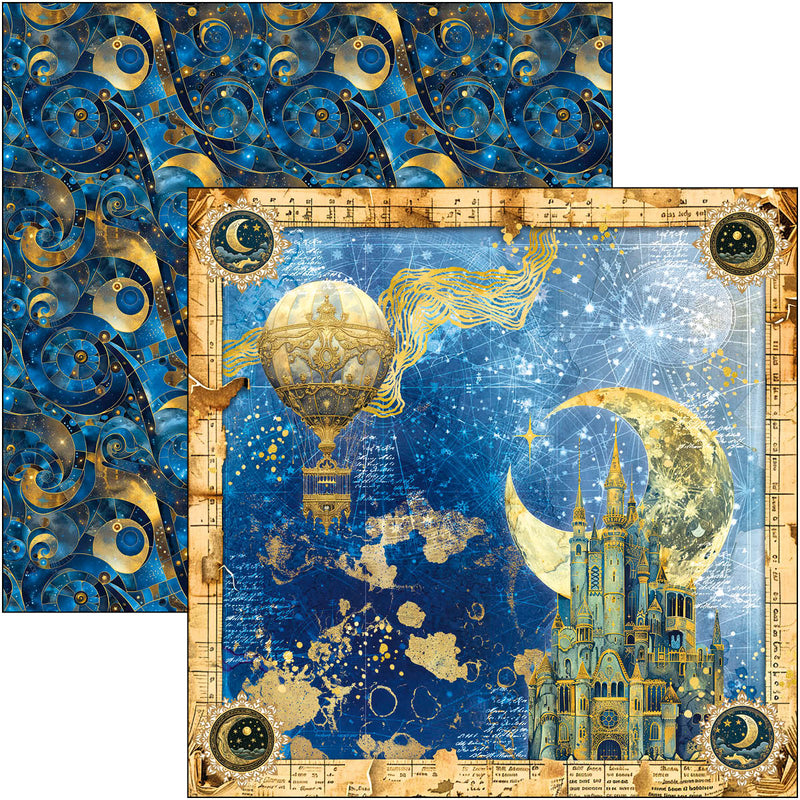 Coming Soon - Ciao Bella 12x12 Paper Pad 8Pc - Celestial - Patterns Pad, CBT087
