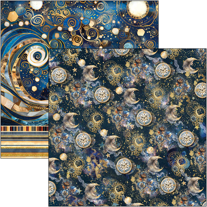 Coming Soon - Ciao Bella 12x12 Paper Pad 8Pc - Celestial - Patterns Pad, CBT087