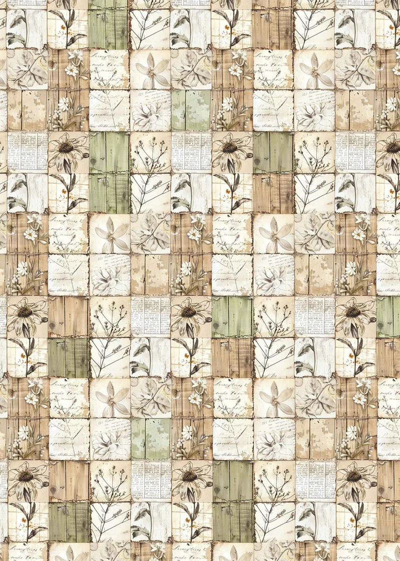 Ciao Bella Vellum Cabinet Of Curiosities Paper - Patterns A4 6pc, CBV024