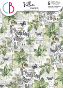 Ciao Bella Vellum Cabinet Of Curiosities Paper - Patterns A4 6pc, CBV024