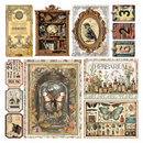 Ciao Bella 6x6 Fussy Cut Vellum 6Pc - Cabinet of Curiosities, CBVQ024