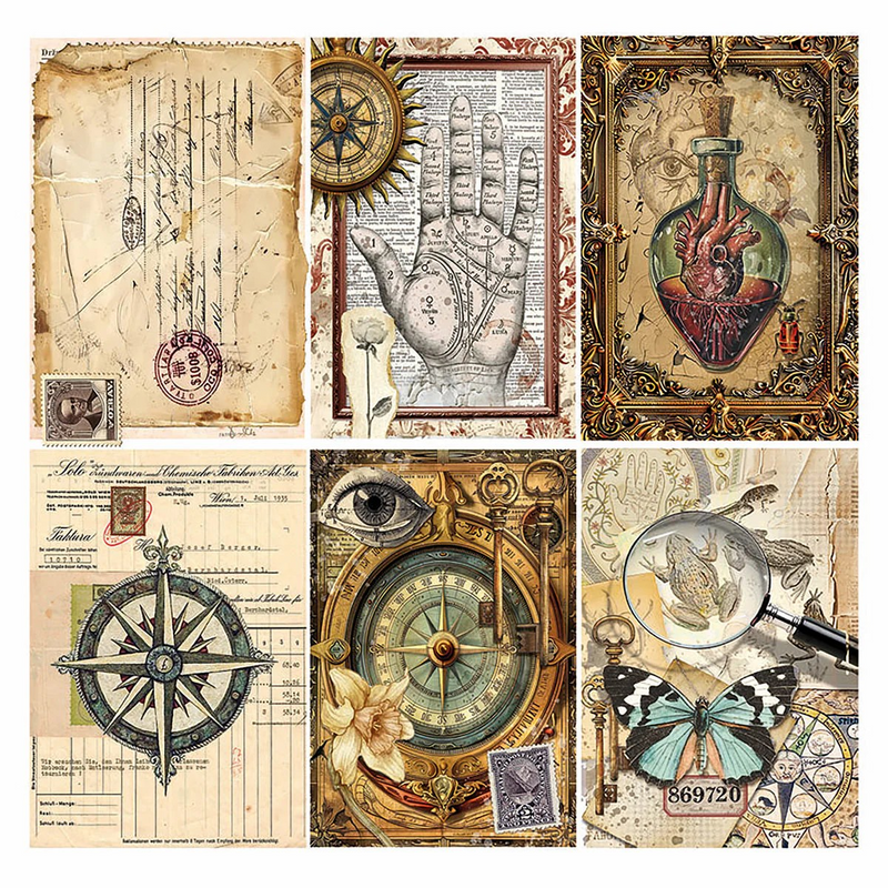 Coming Soon - Ciao Bella 6x6 Fussy Cut Vellum 6Pc - Cabinet of Curiosities, CBVQ024