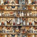 Ciao Bella 6x6 Fussy Cut Vellum 6Pc - Cabinet of Curiosities, CBVQ024