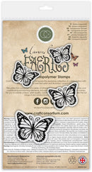 Craft Consortium Clear Stamp Set - Butterflies, CCLGSTMP016