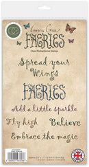 Craft Consortium Clear Stamp Set - Faeries Sentiments, CCLGSTMP017