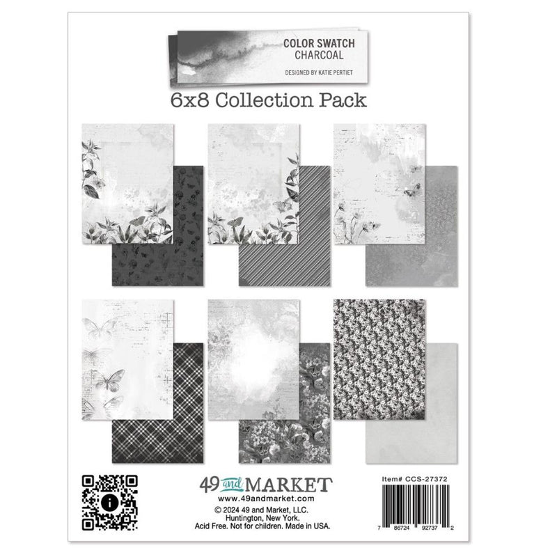 49 & Market 6x8 Collection Pack - Color Swatch: Charcoal, CCS27372