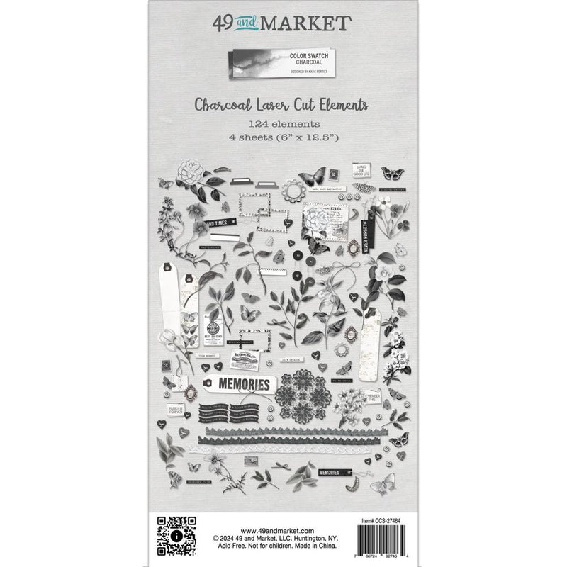49 & Market Laser Cut Elements - Color Swatch: Charcoal, CCS27464