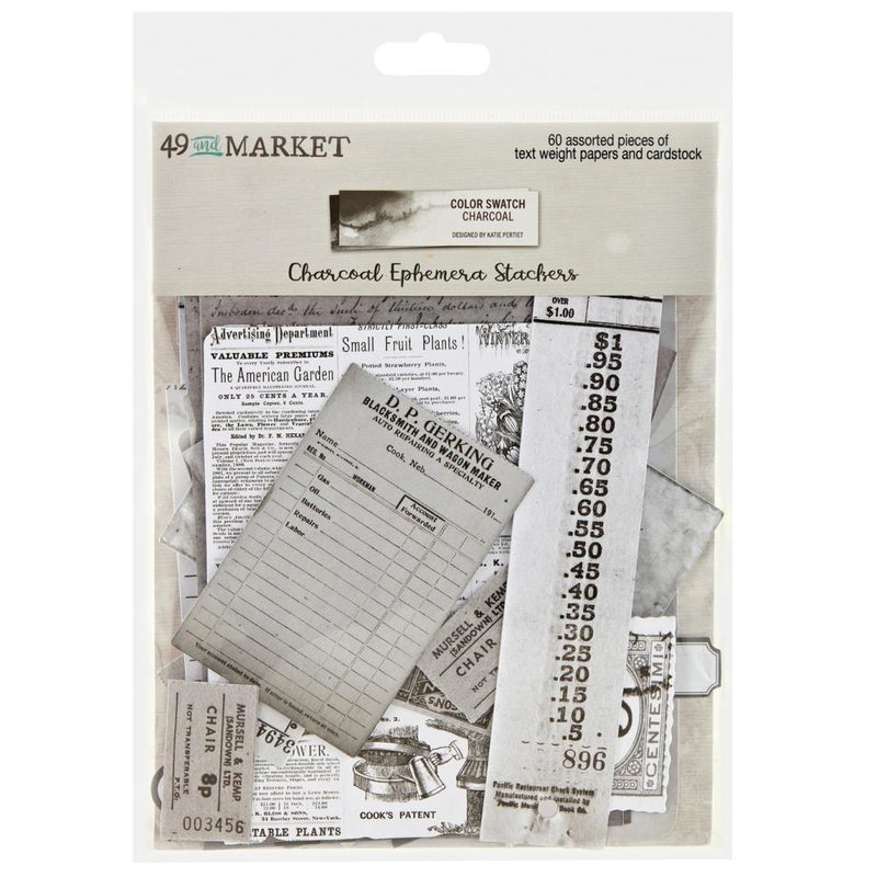 49 & Market Ephemera Stackers - Color Swatch: Charcoal, CCS27488
