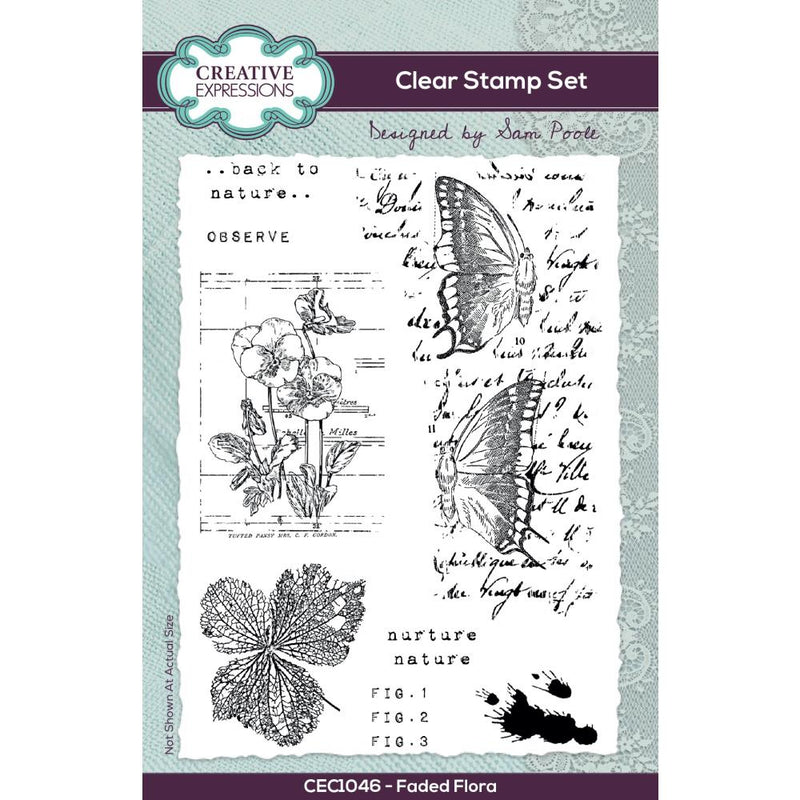 Creative Expressions Stamp Set - Faded Flora, CEC1046 by: Sam Poole