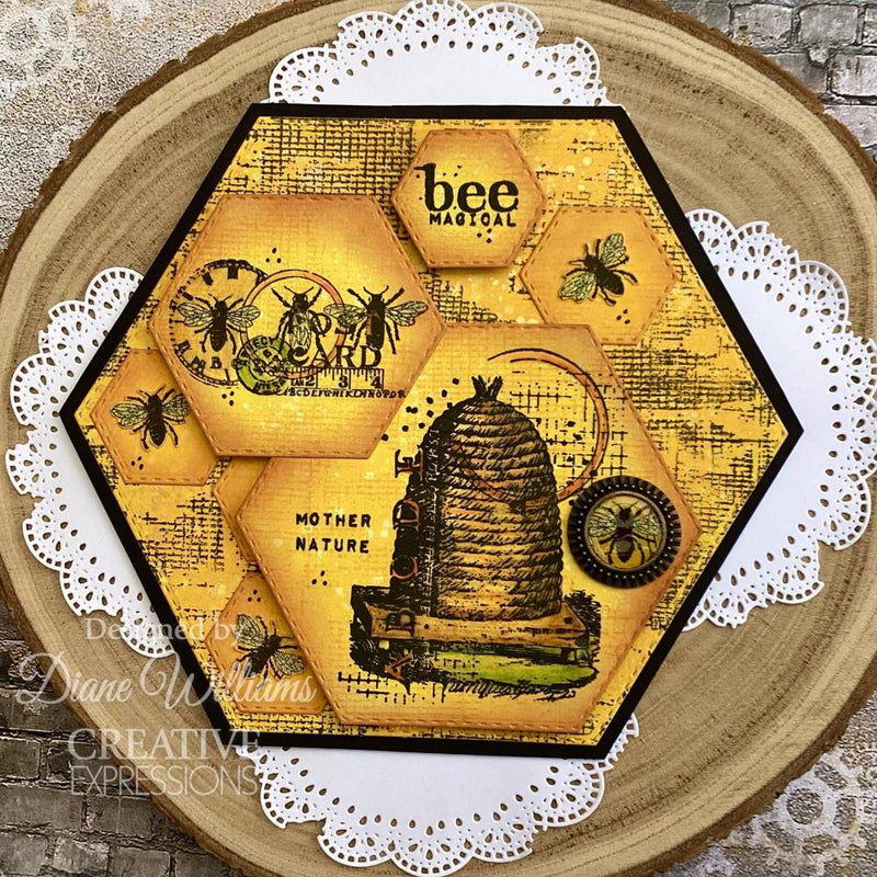 Creative Expressions 4x6 Clear Stamp Set - Bee, CEC1080 by Sam Poole