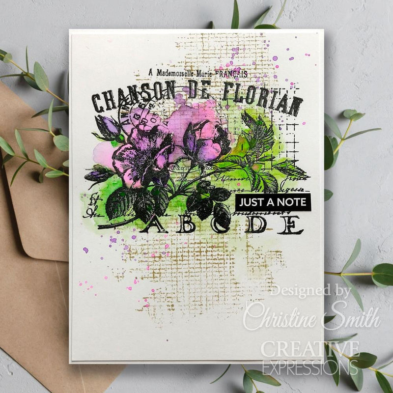 Creative Expressions 4x6 Clear Stamp Set - Fleur, CEC1082 by Sam Poole