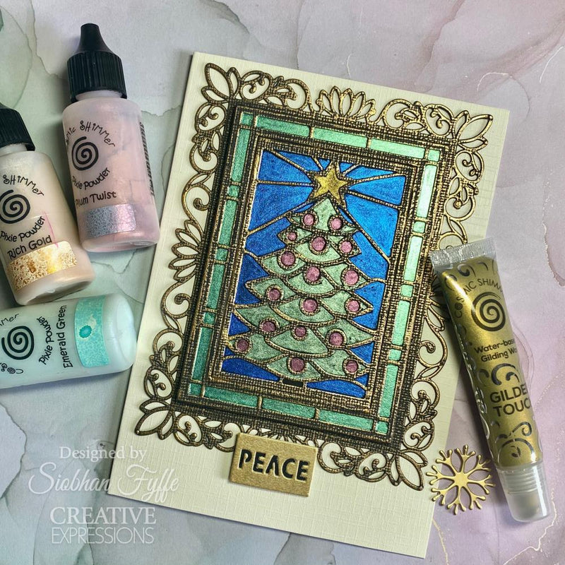 Creative Expressions Craft Dies - Stained Glass Christmas Tree, CED3261 by Sue Wilson