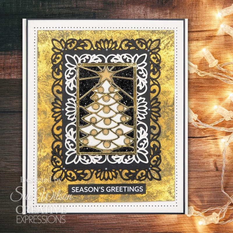 Creative Expressions Craft Dies - Stained Glass Christmas Tree, CED3261 by Sue Wilson