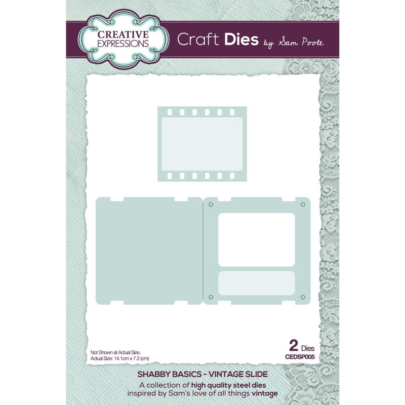 Creative Expressions Dies - Shabby Basics - Vintage Slide, CEDSP005 by: Sam Poole