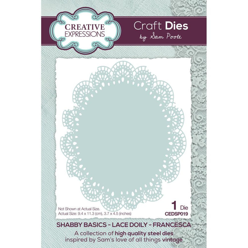 Creative Expressions Dies - Shabby Basics - Shabby Doily Francesca, CEDSP019 by: Sam Poole