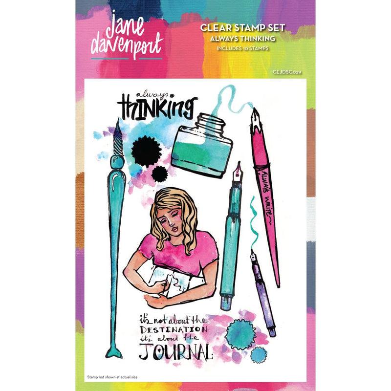 Creative Expressions - Jane Davenport Clear Stamp Set - Always Thinking, CEJDSC029