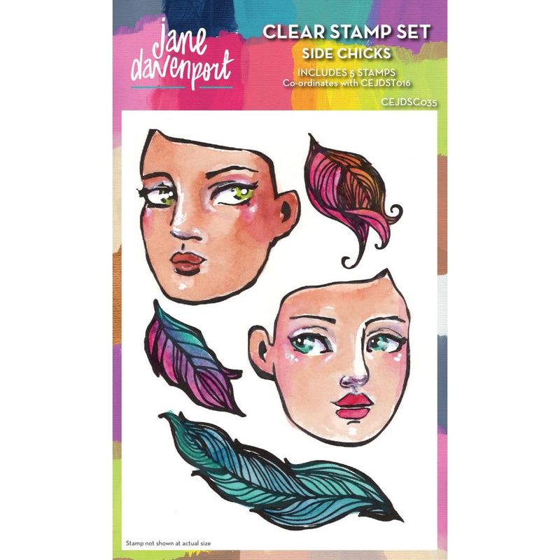 Creative Expressions - Jane Davenport Clear Stamp Set - Sidechick, CEJDSC035