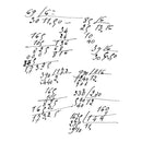 Creative Expressions 4x6 Rubber Stamp - Math Notes, CER053 by Sam Poole