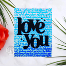 Hero Arts Background Stamp - Script, CG830