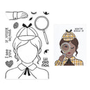 Hero Arts Case Closed Clear Stamps 4x6 - Miss Detective, CM800