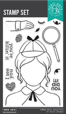 Hero Arts Case Closed Clear Stamps 4x6 - Miss Detective, CM800