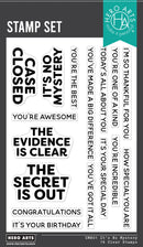 Hero Arts Case Closed Clear Stamps 4x6 - It's No Mystery, CM801