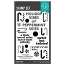 Hero Arts Clear Stamp Set 4x6 - A Little Merri-Mint, CM812