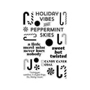 Hero Arts Clear Stamp Set 4x6 - A Little Merri-Mint, CM812