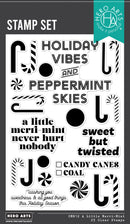 Hero Arts Clear Stamp Set 4x6 - A Little Merri-Mint, CM812