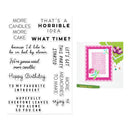 Hero Arts Clear Stamp Set 4x6 - Birthdays Inside & Out, CM884