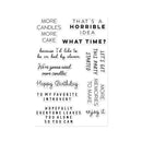 Hero Arts Clear Stamp Set 4x6 - Birthdays Inside & Out, CM884