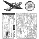 Stampers Anonymous Stamp Set - Air Travel, CMS102 by: Tim Holtz