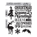 Stampers Anonymous Stamp Set - Seasons Silhouettes, CMS117 by Tim Holtz