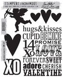 Stampers Anonymous Stamp Set - Valentine Silhouettes, CMS121 by Tim Holtz