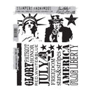 Stampers Anonymous Cling Stamp Set - American Silhouttes, CMS122 by Tim Holtz