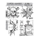 Stampers Anonymous Stamp Set - Halloween Blueprint, CMS134 by Tim Holtz