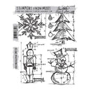 Stampers Anonymous Stamp Set - Christmas Blueprint, CMS135 by Tim Holtz